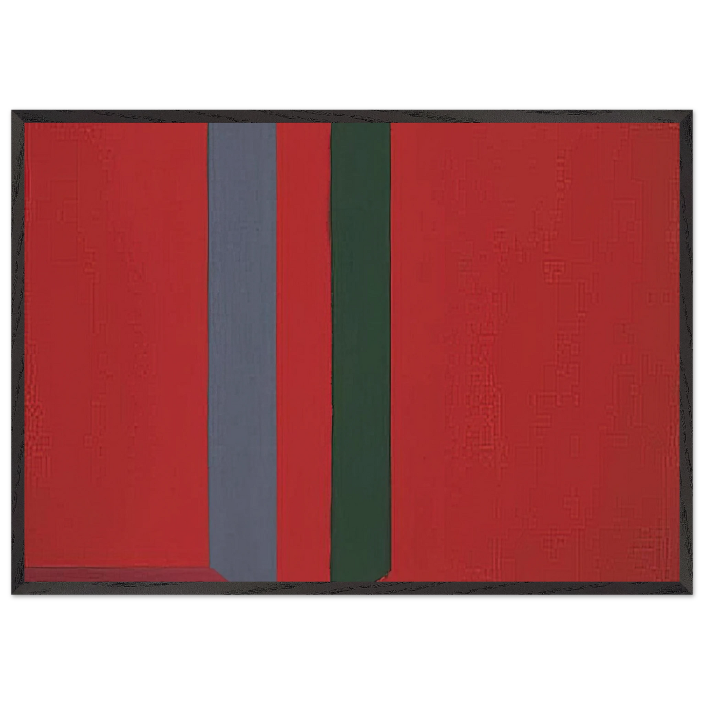 28566 - 1966 - John Hoyland 70x100 cm / 28x40 inches Framed Art Print – Black Wooden Frame