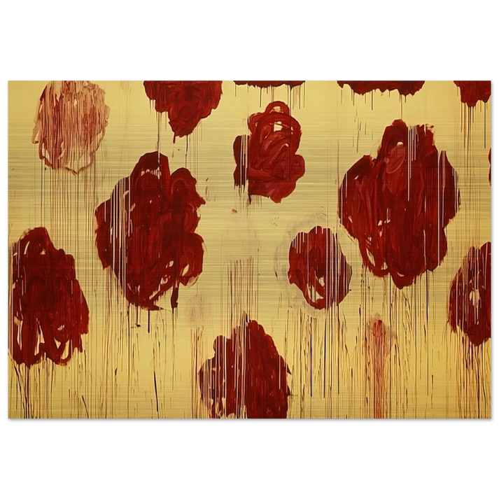 Untitled, Blooming, A Scattering of Blossoms & Other Things - Cy Twombly Brushed Aluminum Print - 70x100 cm / 28x40 inches | Cy Twombly Aluminum Print | Cy Twombly Prints