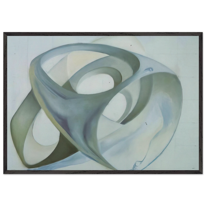 TOPOLOGICAL CONTORTION OF A FEMALE FIGURE - Salvador Dali 70x100 cm / 28x40 inches Framed Art Print – Black Wooden Frame