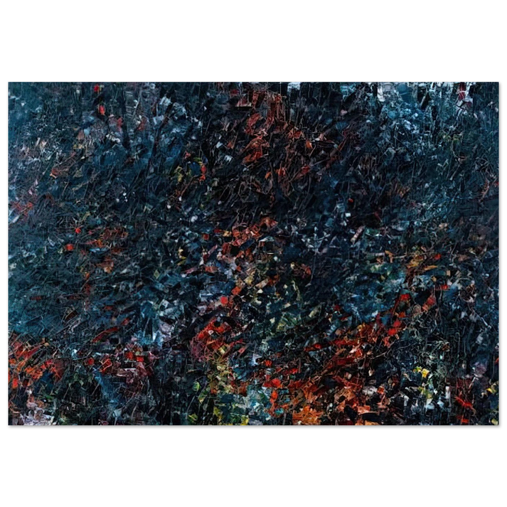 Forestine - Jean-Paul Riopelle Brushed Aluminum Print - 70x100 cm / 28x40 inches | Jean-Paul Riopelle Aluminum Print | Jean-Paul Riopelle Prints