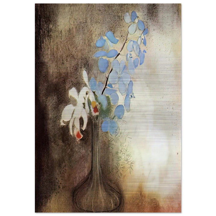 ORCHIDS - Odilon Redon Brushed Aluminum Print - 70x100 cm / 28x40 inches | Odilon Redon Aluminum Print | Odilon Redon Prints
