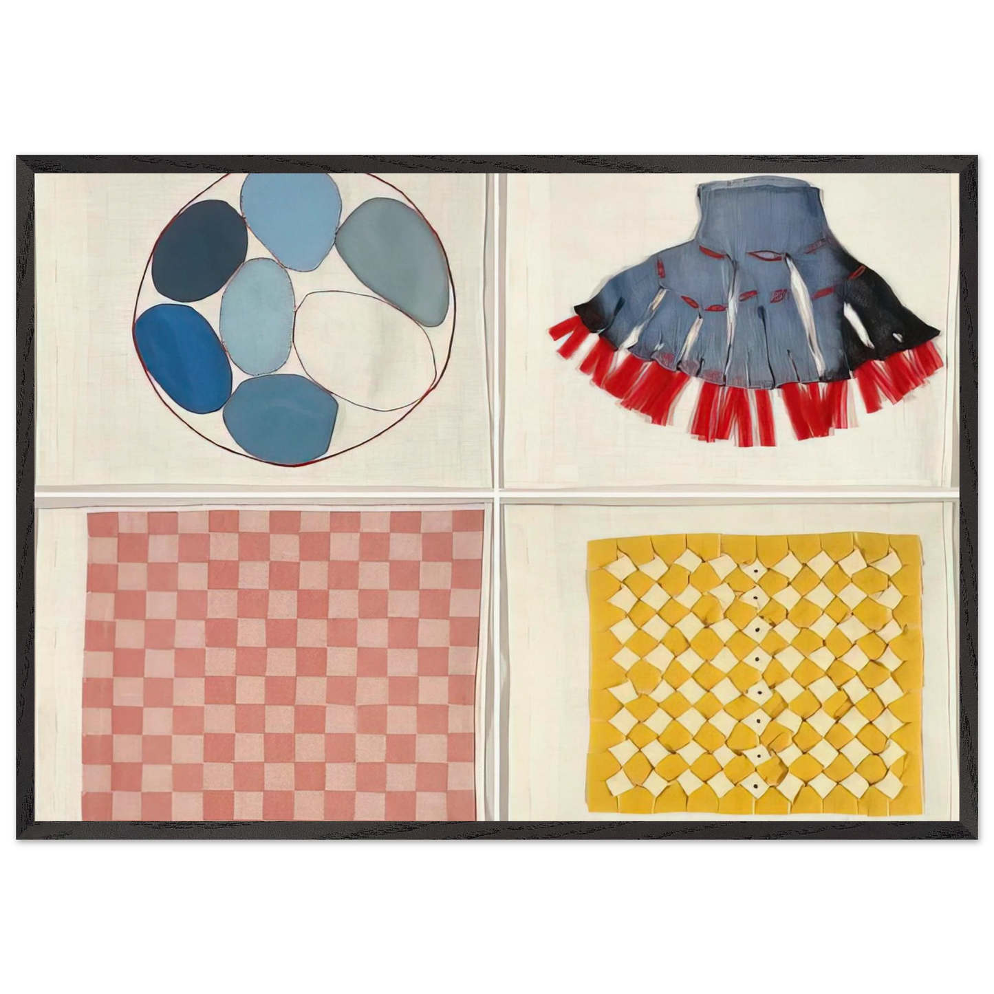 UNTITLED 4 N2 - Louise Bourgeois 70x100 cm / 28x40 inches Framed Art Print – Black Wooden Frame