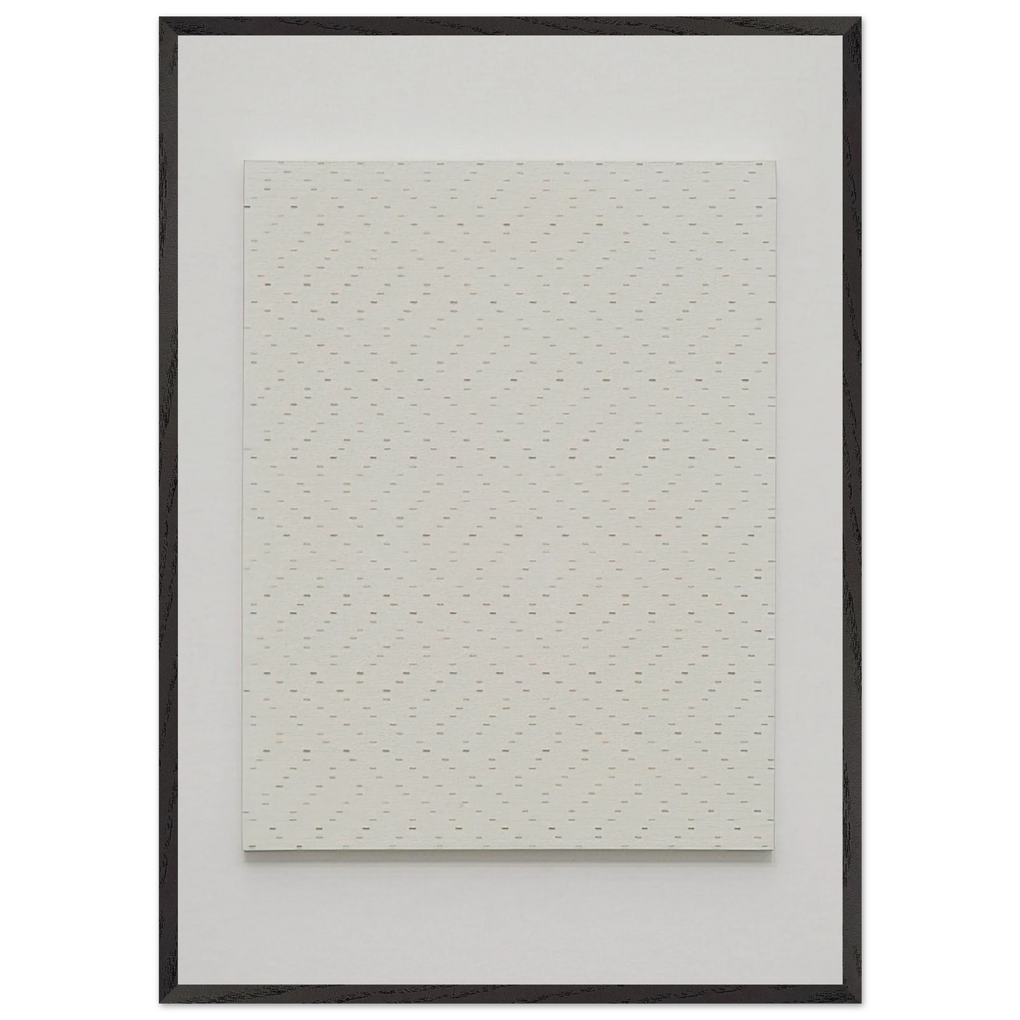 Tous les 5 cm tous les 6 cm No 74075 - 1974 - Francois Morellet 70x100 cm / 28x40 inches Framed Art Print – Black Wooden Frame