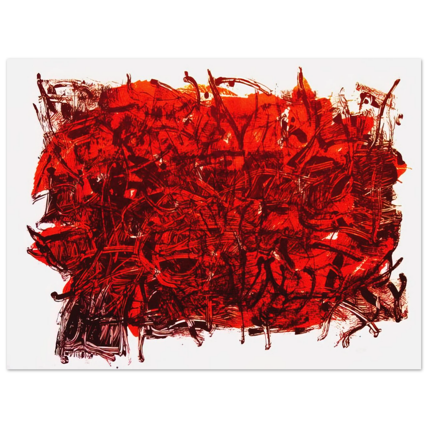Jean-Paul Riopelle - Leaves III Fine Art Poster - Default Title