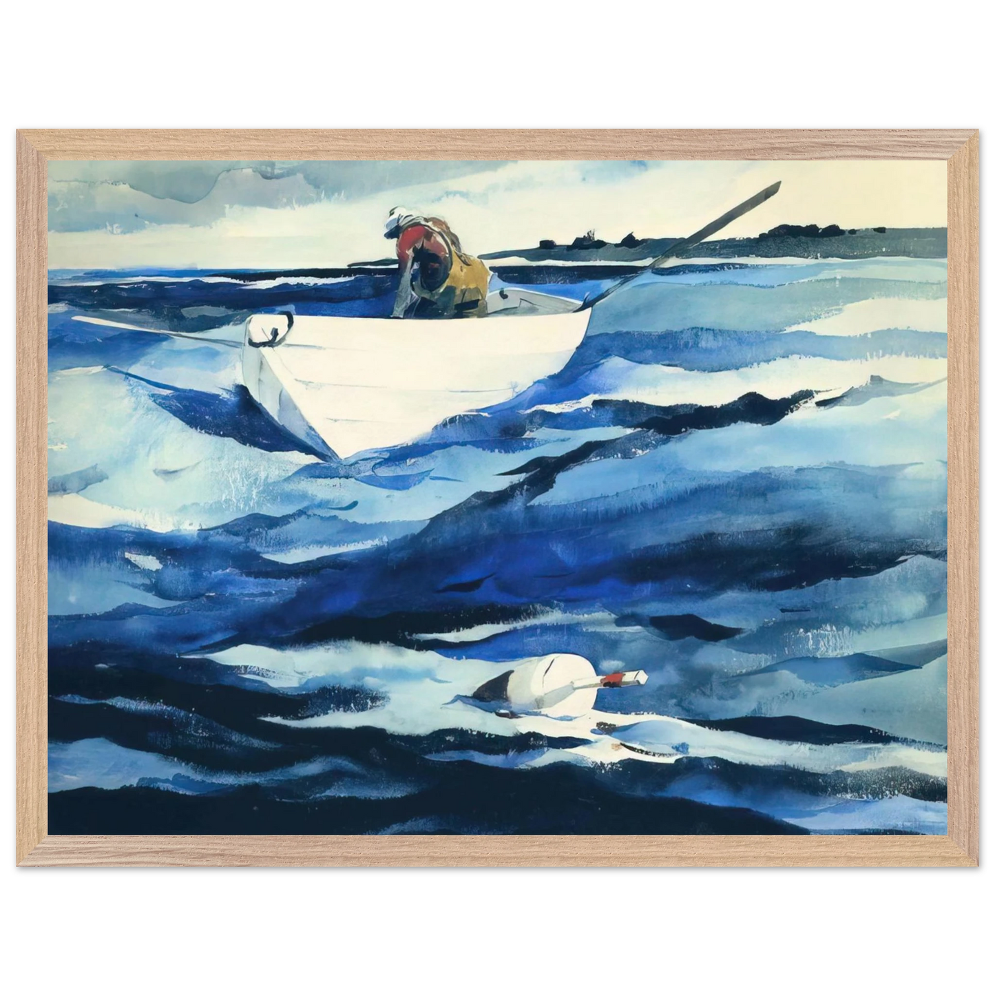 Andrew Wyeth - THE LOBSTERMAN Wall Art - 30x40 cm / 12x16 inches - Fine Art Poster - -