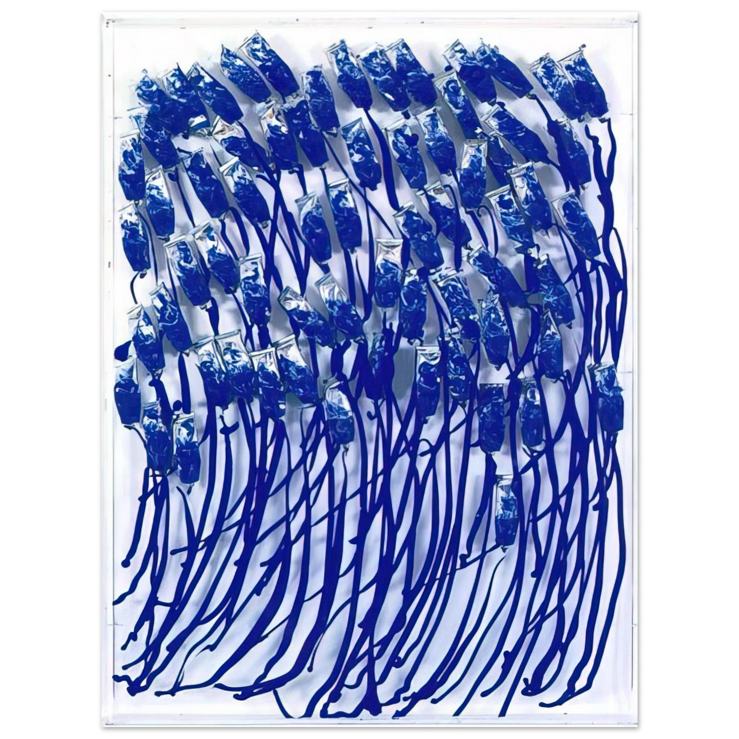 Arman - Blue Paint Tubes - 1990 Fine Art Poster - Default Title