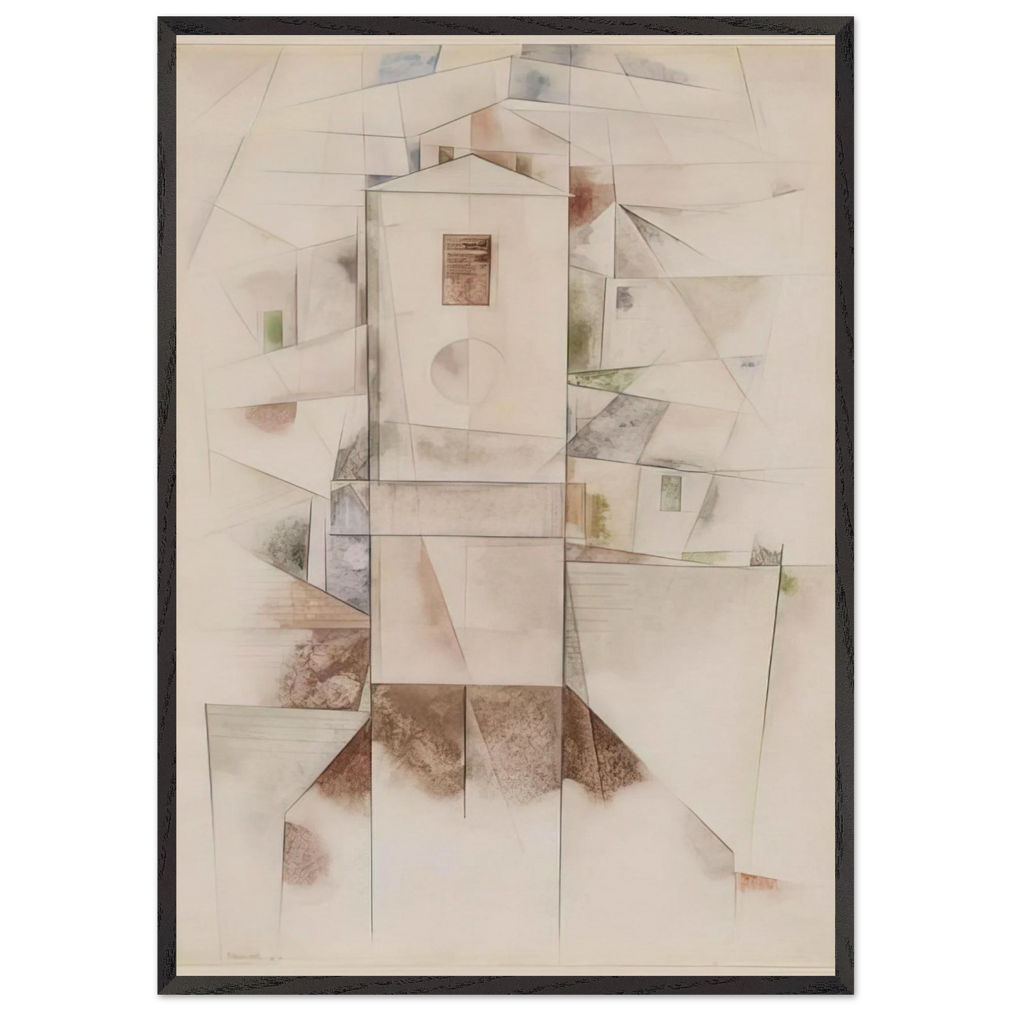 White Architecture - 1917 - Charles Demuth Framed Art Print – Black Wooden Frame - Default Title - -Framed Art Print