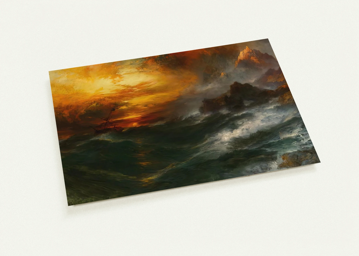 A Mountain of Loadstone Arabian Nights By Thomas Moran Pack of 10 Post Cards | Thomas Moran Post Cards | A6 (10.5 x 14.8 cm) - 4.1 x 5.8 inches