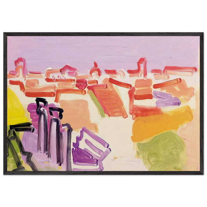 Untitled - Fauvism - Charles Lapicque 70x100 cm / 28x40 inches Framed Art Print – Black Wooden Frame
