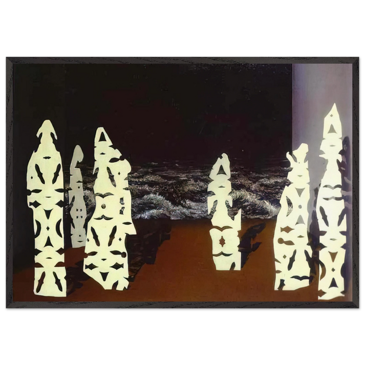 THE FINERY OF THE STORM 1927 - Rene Magritte 70x100 cm / 28x40 inches Framed Art Print – Black Wooden Frame