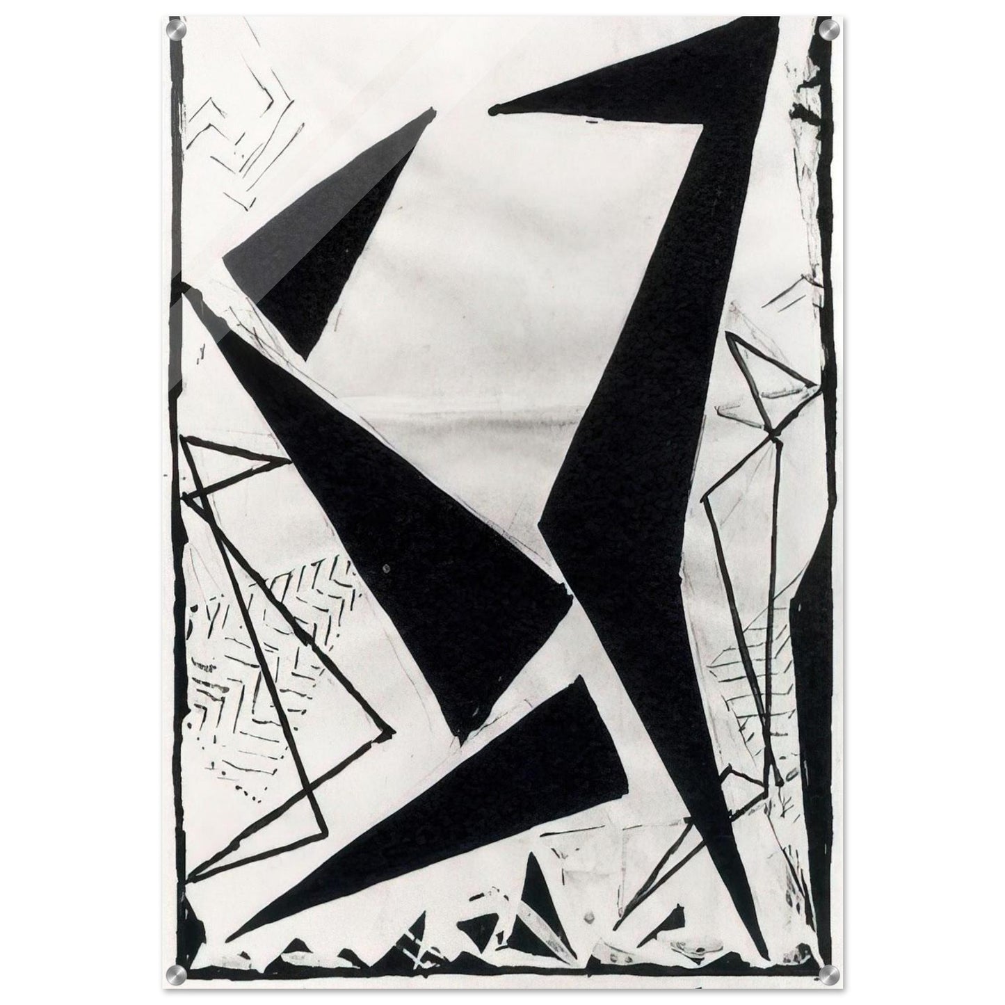 Study in black and white - Frantisek Kupka Acrylic Print - 70x100 cm / 28x40″ inches