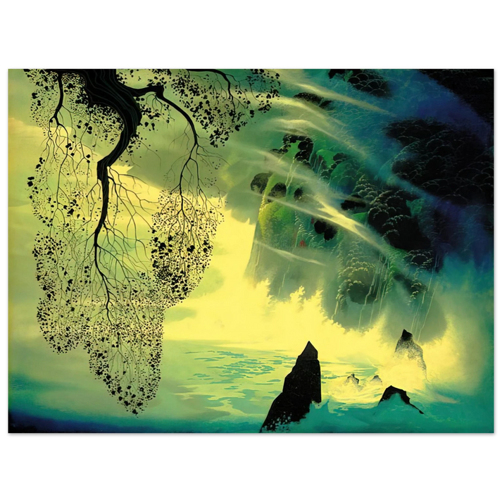 Eyvind Earle - A Swirl of Fog 75x100 cm / 30x40inches Fine Art Poster