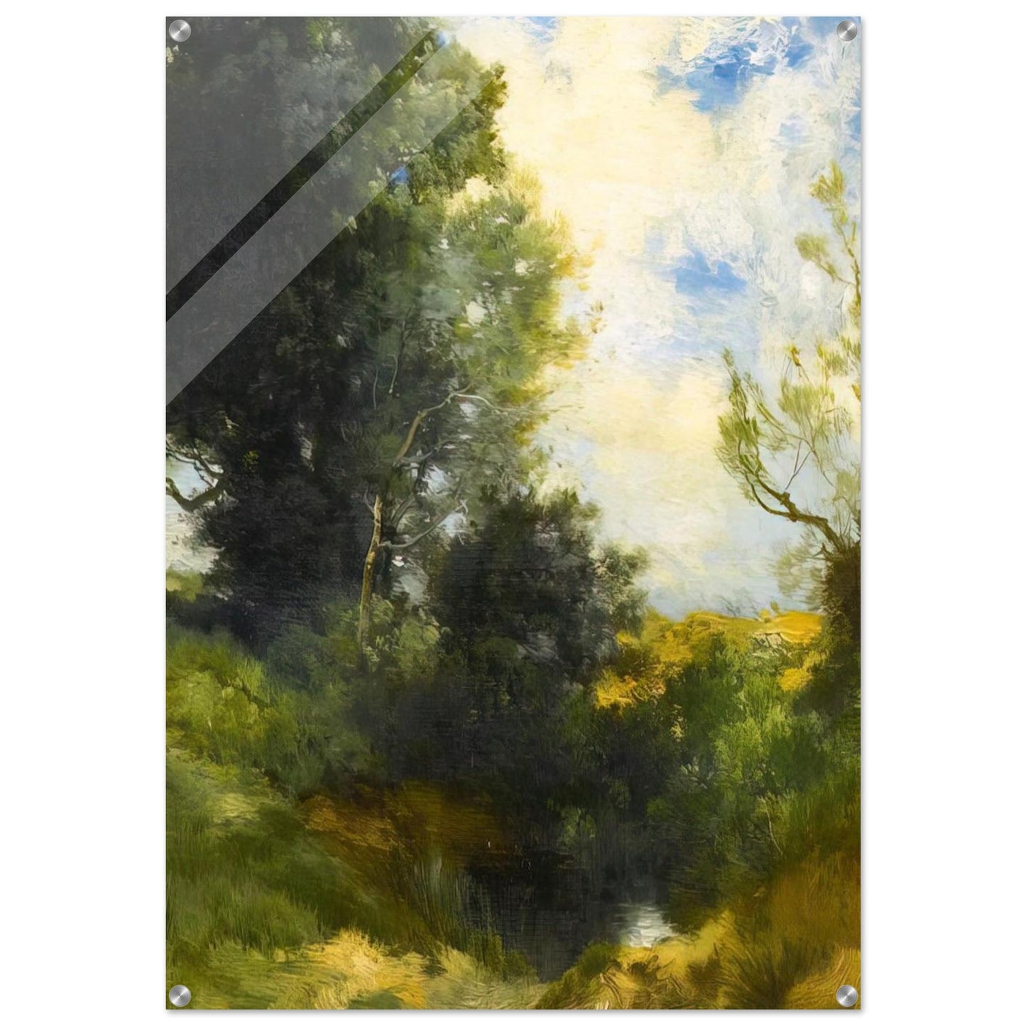 A Path Through the Woods - Thomas Moran Acrylic Print - 70x100 cm / 28x40″ inches | Thomas Moran Wall Art | Thomas Moran Prints