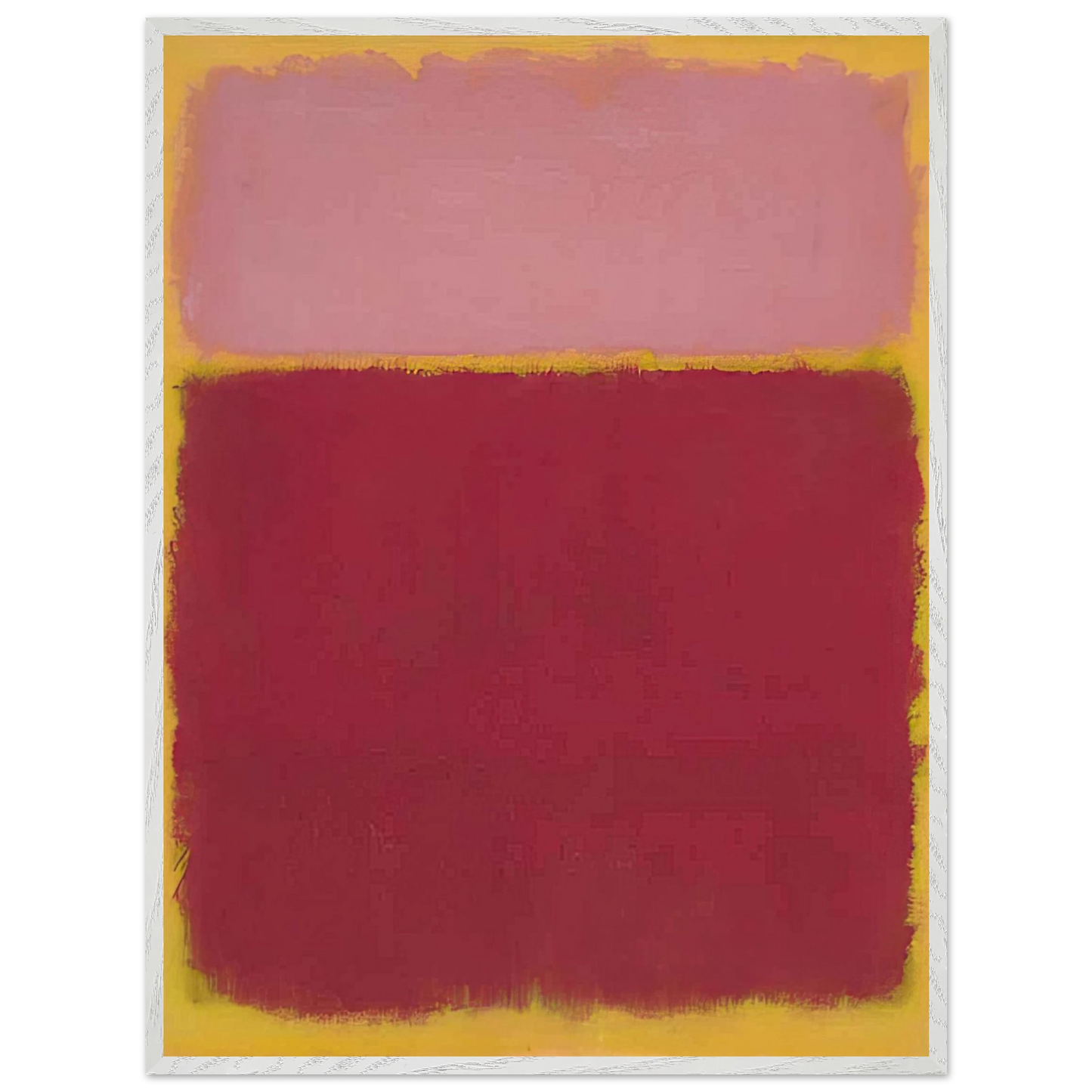 Mark Rothko - Untitled No. 17 - 1961 Wall Art - 60x80 cm / 24x32 inches - Premium Wooden Framed Poster With Fine Art Paper - Wood frame