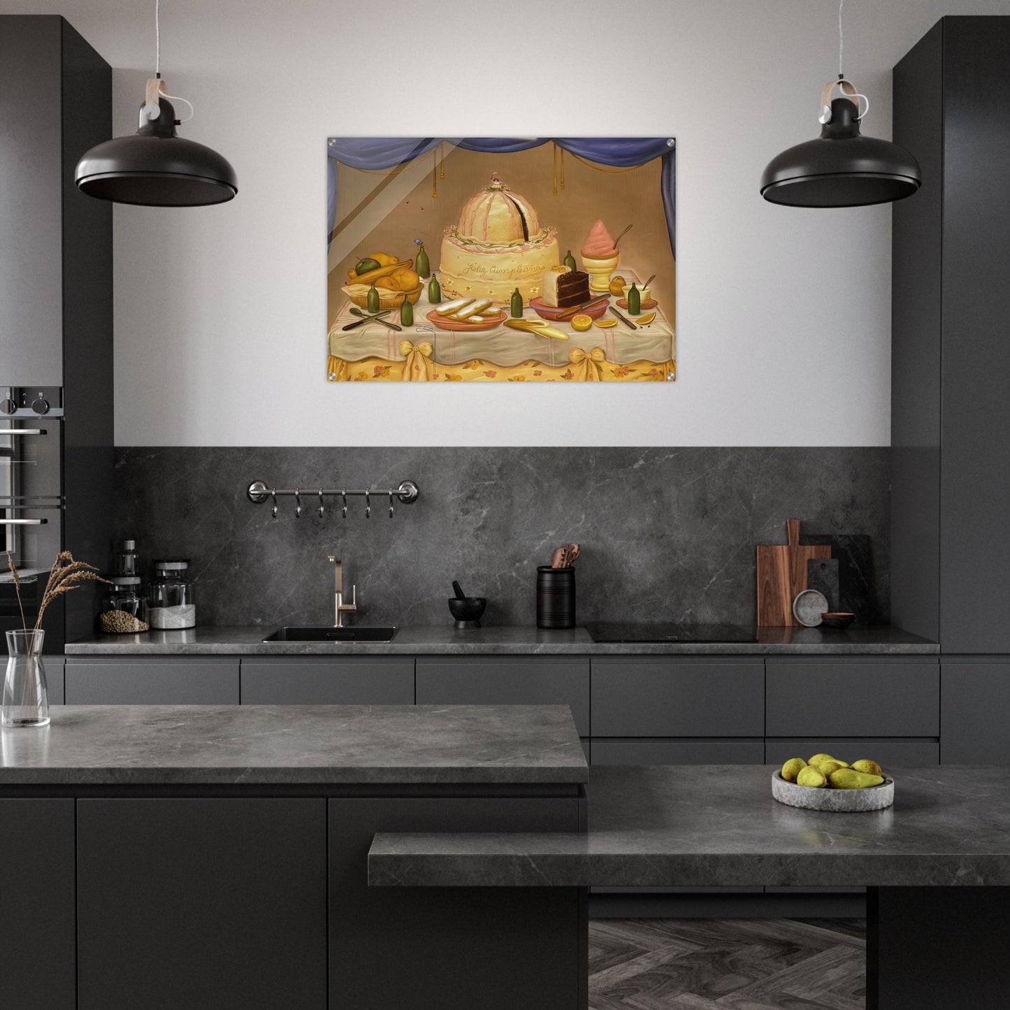 HAPPY BIRTHDAY - Fernando Botero Acrylic Print - 70x100 cm / 28x40″ inches