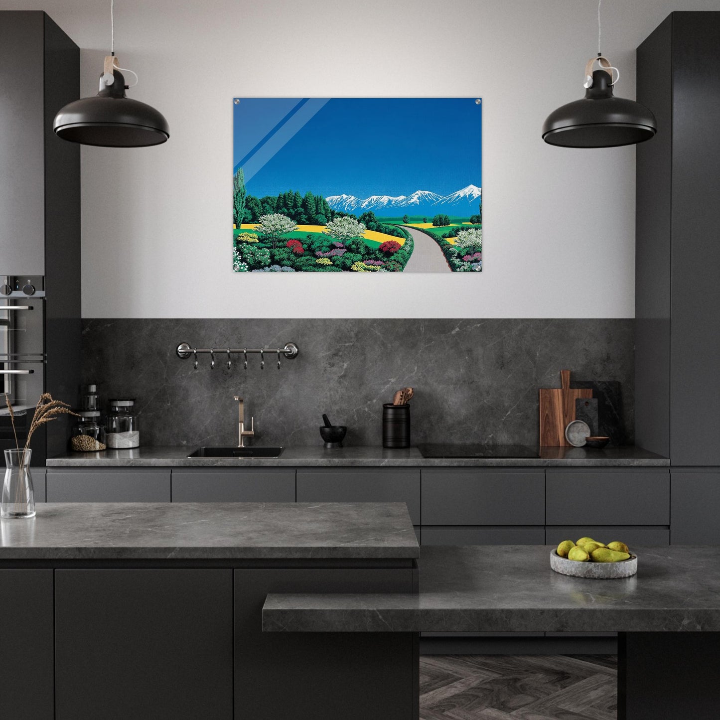 Elv Alps - Hiroshi Nagai Acrylic Print - 70x100 cm / 28x40″ inches