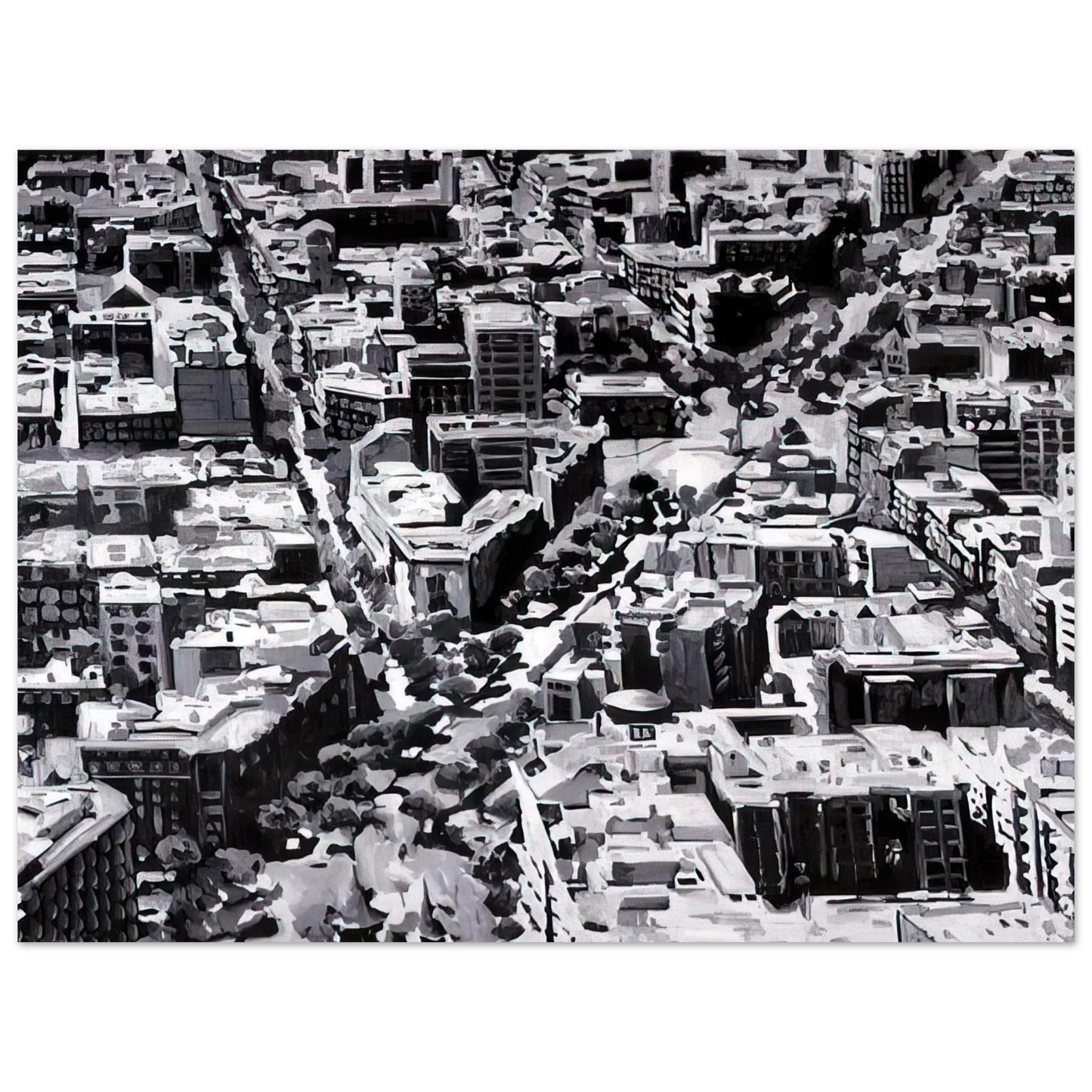 Gerhard Richter - TOWNSCAPE MADRID Fine Art Poster - Default Title