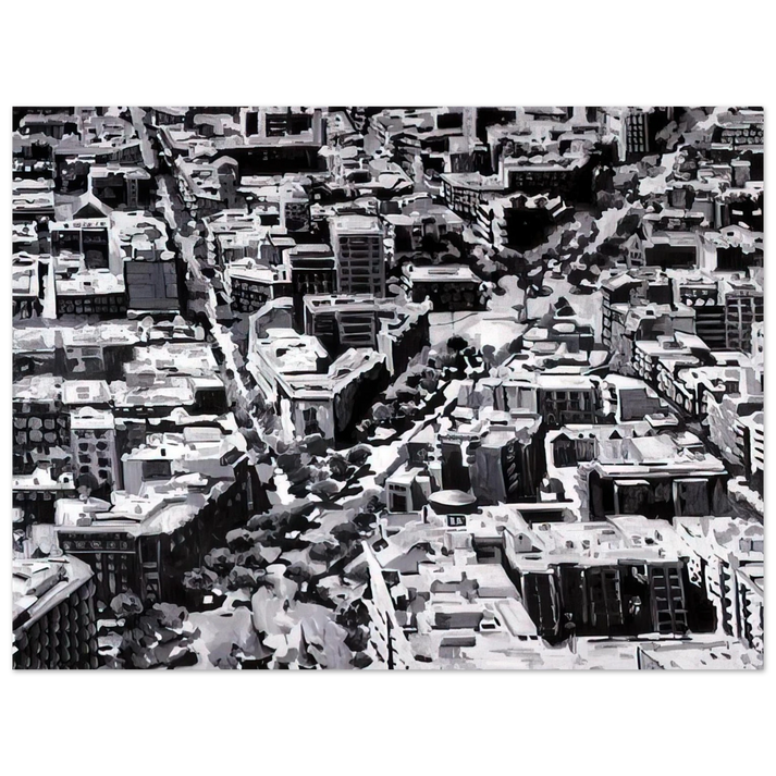 Gerhard Richter - TOWNSCAPE MADRID 75x100 cm / 30x40inches Fine Art Poster