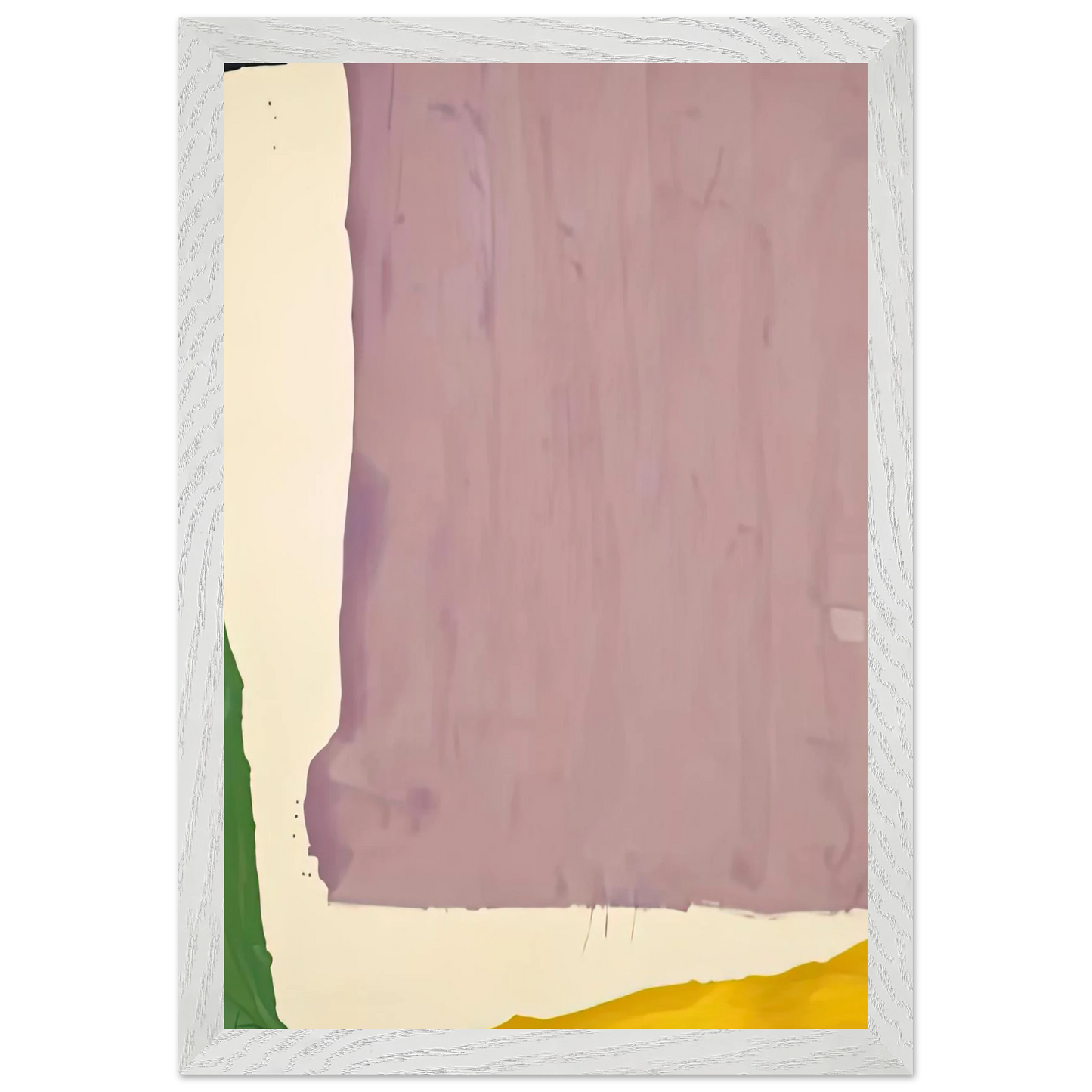Helen Frankenthaler - Mauve District, 1966- Wall Art - 21x29.7 cm / 8x12" - Premium Wooden Framed Poster With Fine Art Paper-canvas - Black frame