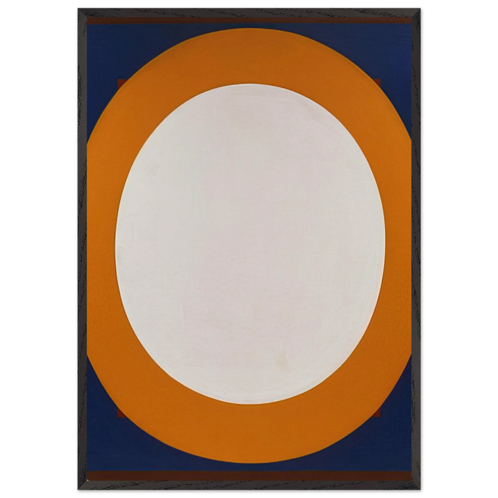 Mao - Al Held 70x100 cm / 28x40 inches Framed Art Print – Black Wooden Frame