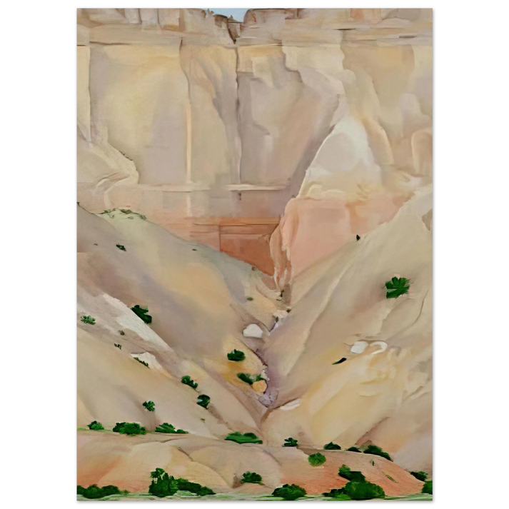 Georgia O'Keeffe - Cliffs Beyond Abiquiu, Dry Waterfall Fine Art Poster