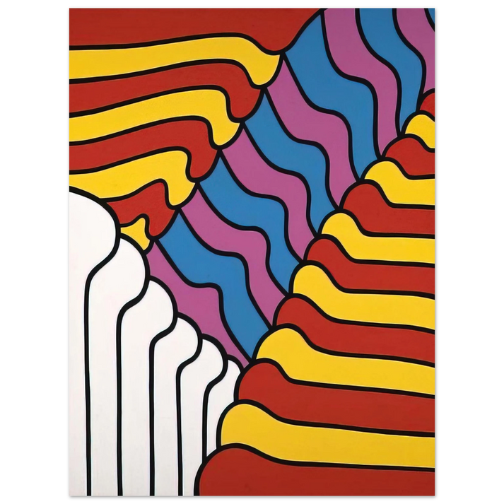 Nicholas Krushenick - Untitled - 1965 75x100 cm / 30x40inches Fine Art Poster