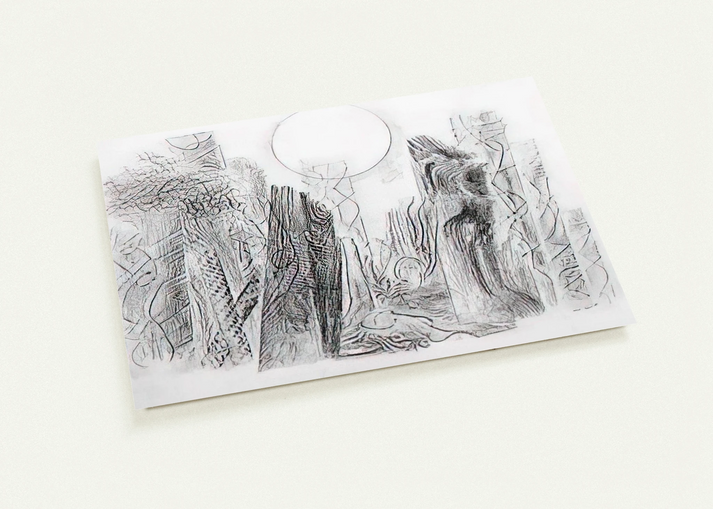 Petrified Forest By Max Ernst Pack of 10 Post Cards | Max Ernst Post Cards | A6 (10.5 x 14.8 cm) - 4.1 x 5.8 inches