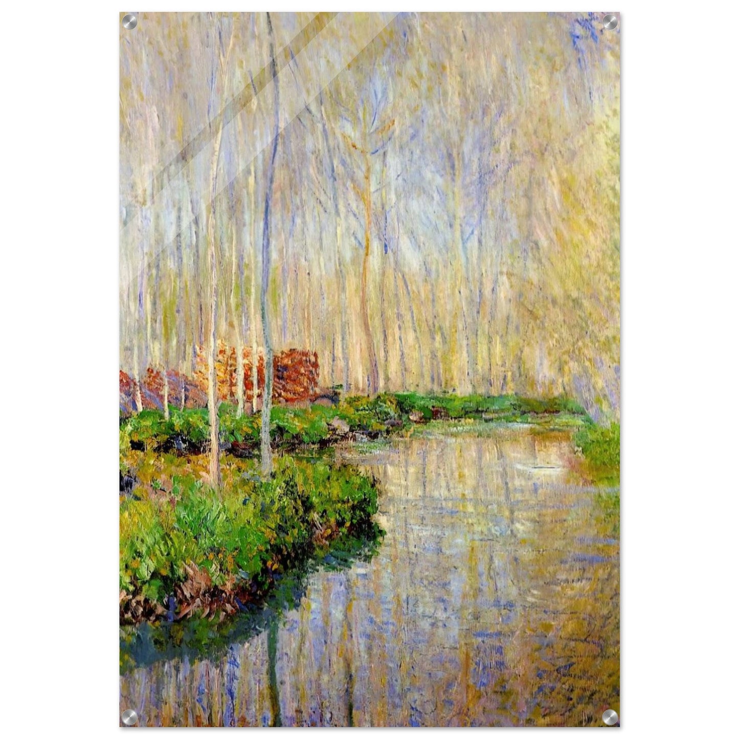 The River Epte - claude monet Acrylic Print - 70x100 cm / 28x40″ inches