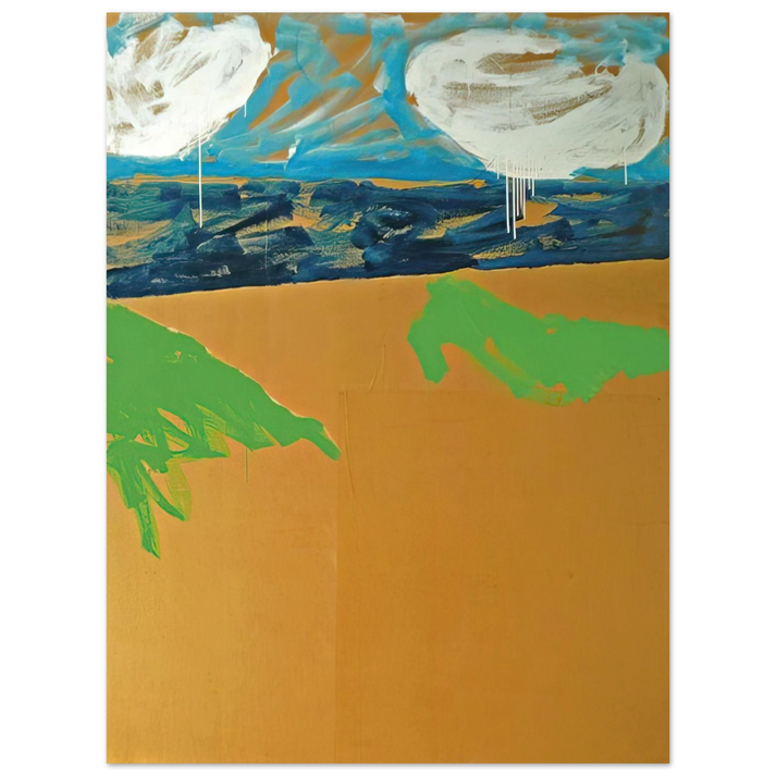 Mario Schifano - Paesaggio anemico - 1973 75x100 cm / 30x40inches Fine Art Poster