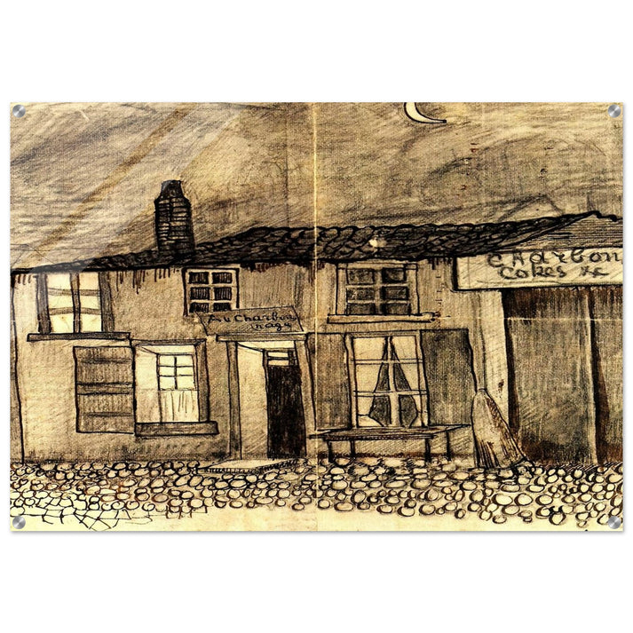 “Au Charbonnage” Café - Vincent van Gogh Acrylic Print - 70x100 cm / 28x40″ inches | Vincent van Gogh Wall Art | Vincent van Gogh Prints