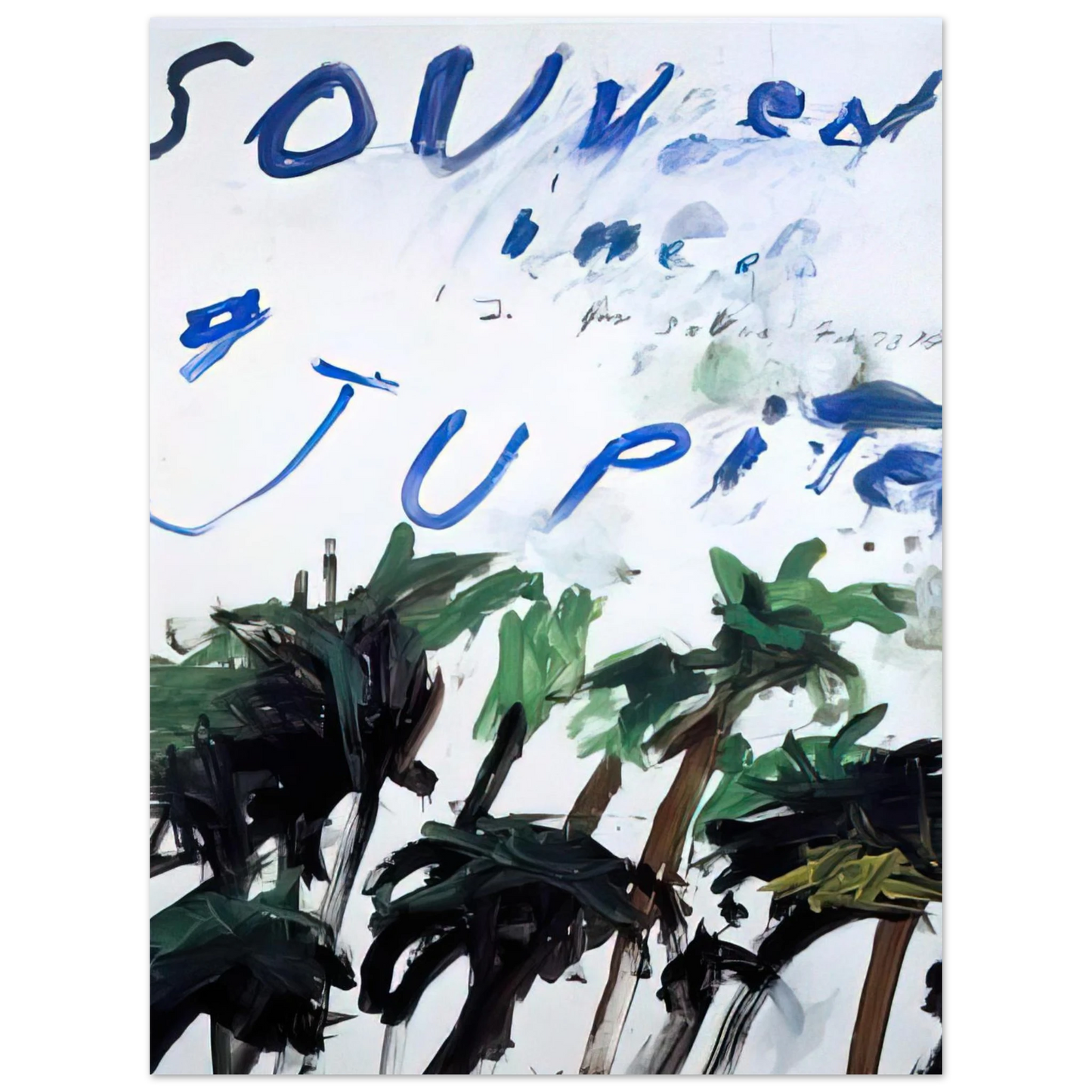 Cy Twombly - Souvenir Fine Art Poster - Default Title