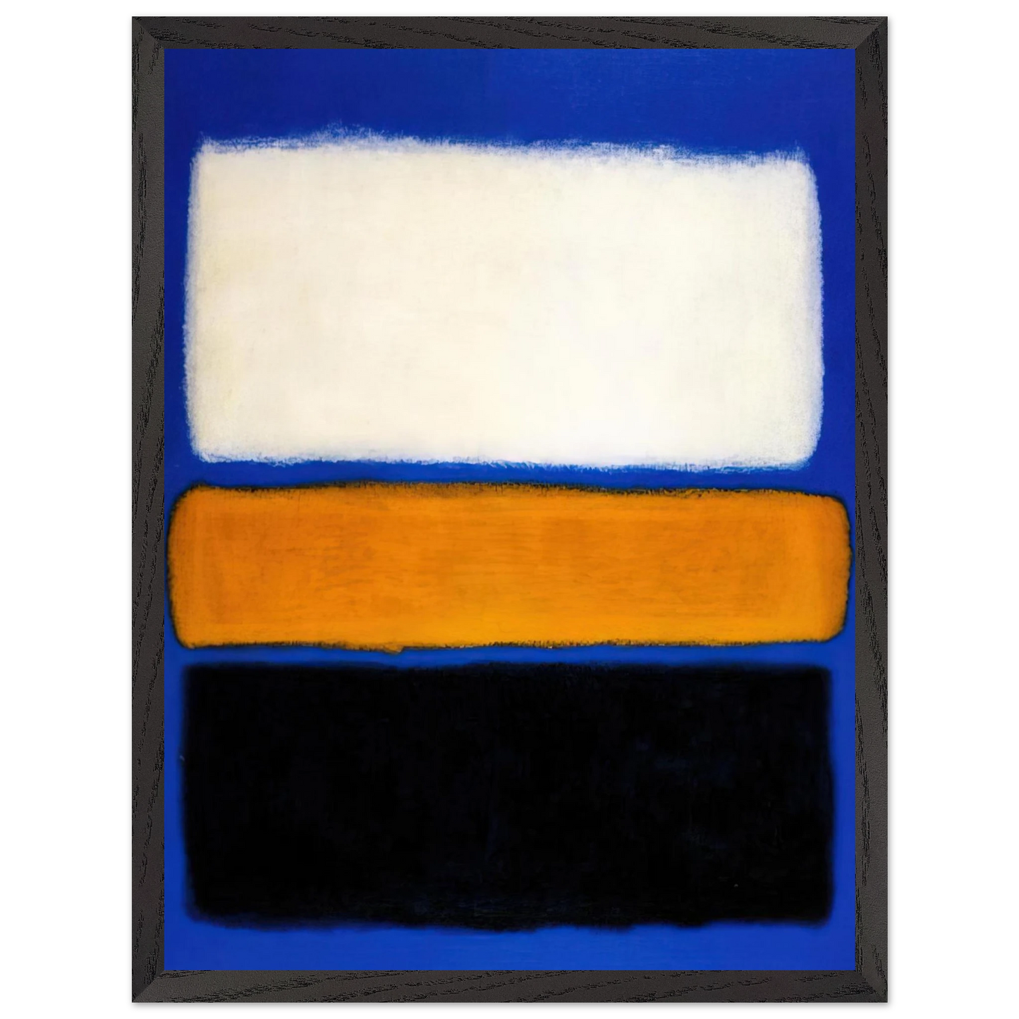 Mark Rothko - No. 16 - 1961 Wall Art - 60x80 cm / 24x32 inches - Premium Wooden Framed Poster With Fine Art Paper - Black frame