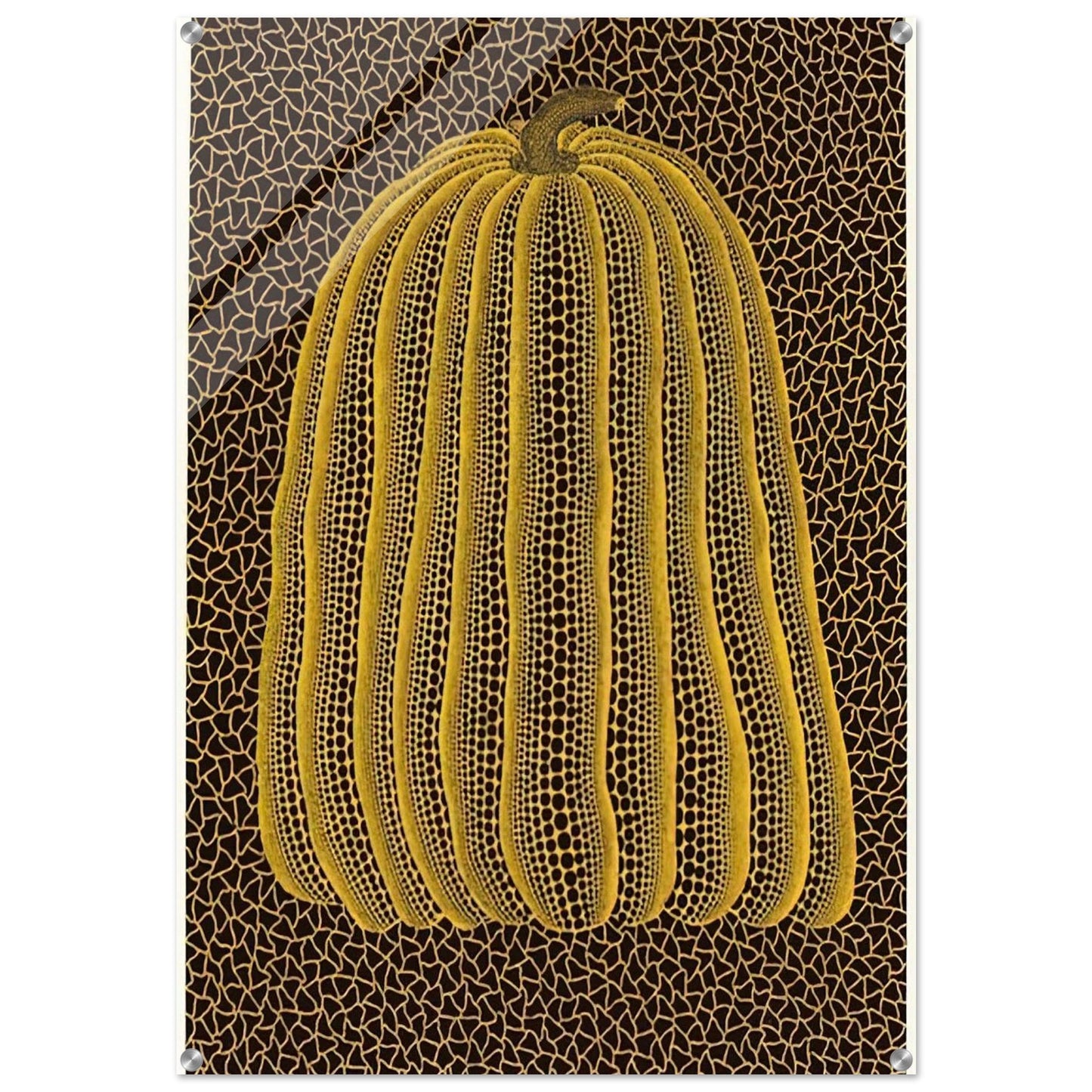 YELLOW PUMPKIN 1992 - Yayoi Kusama Acrylic Print - 70x100 cm / 28x40″ inches | Yayoi Kusama Wall Art | Yayoi Kusama Prints