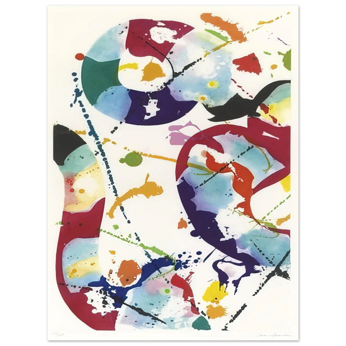 Sam Francis - Untitled SFE-85 75x100 cm / 30x40inches Fine Art Poster