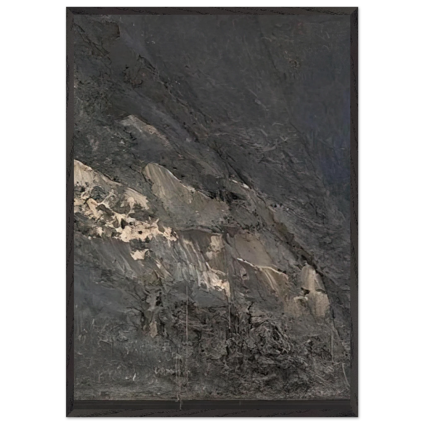 Jay DeFeoBIGIncision - Jay DeFeo Framed Art Print – Black Wooden Frame - Default Title - -Framed Art Print