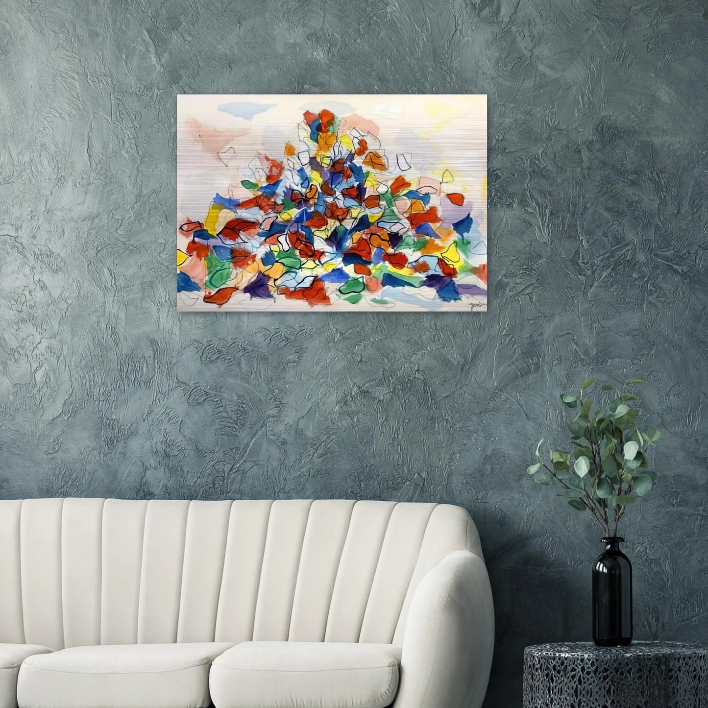 Color Abstraction - 1967 - Robert Goodnough Brushed Aluminum Print - 70x100 cm / 28x40 inches | Robert Goodnough Aluminum Print | Robert Goodnough Prints