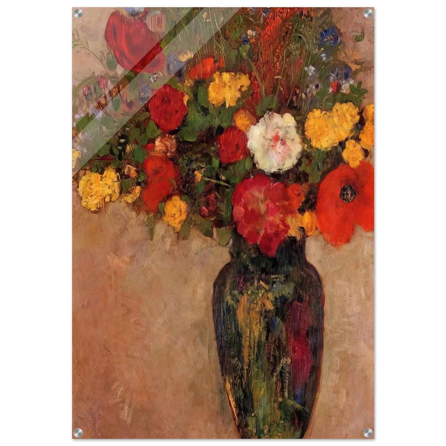VASE OF FLOWERS 7 - Odilon Redon Acrylic Print - 70x100 cm / 28x40″ inches