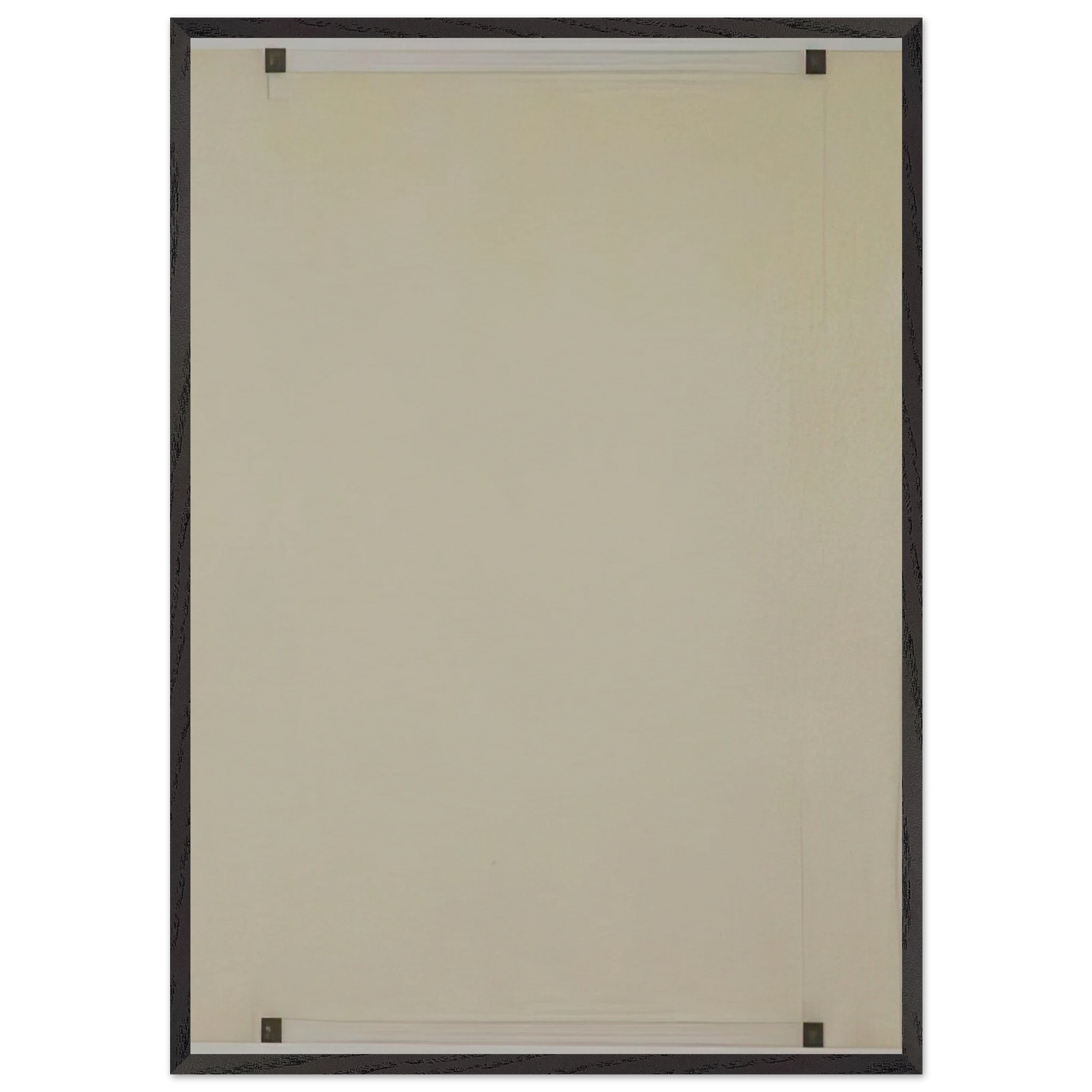 Untitled - 1976 N6 - Robert Ryman Framed Art Print – Black Wooden Frame - Default Title - -Framed Art Print