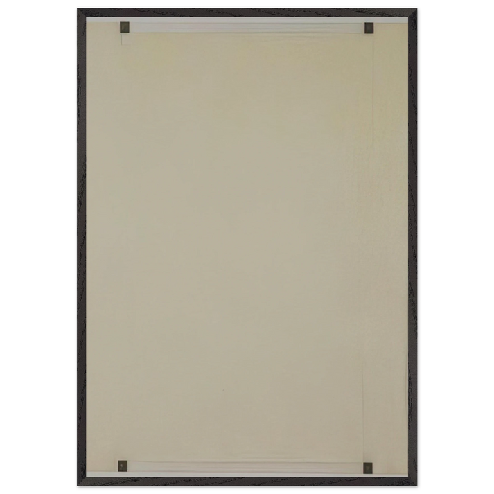 Untitled - 1976 N6 - Robert Ryman 70x100 cm / 28x40 inches Framed Art Print – Black Wooden Frame