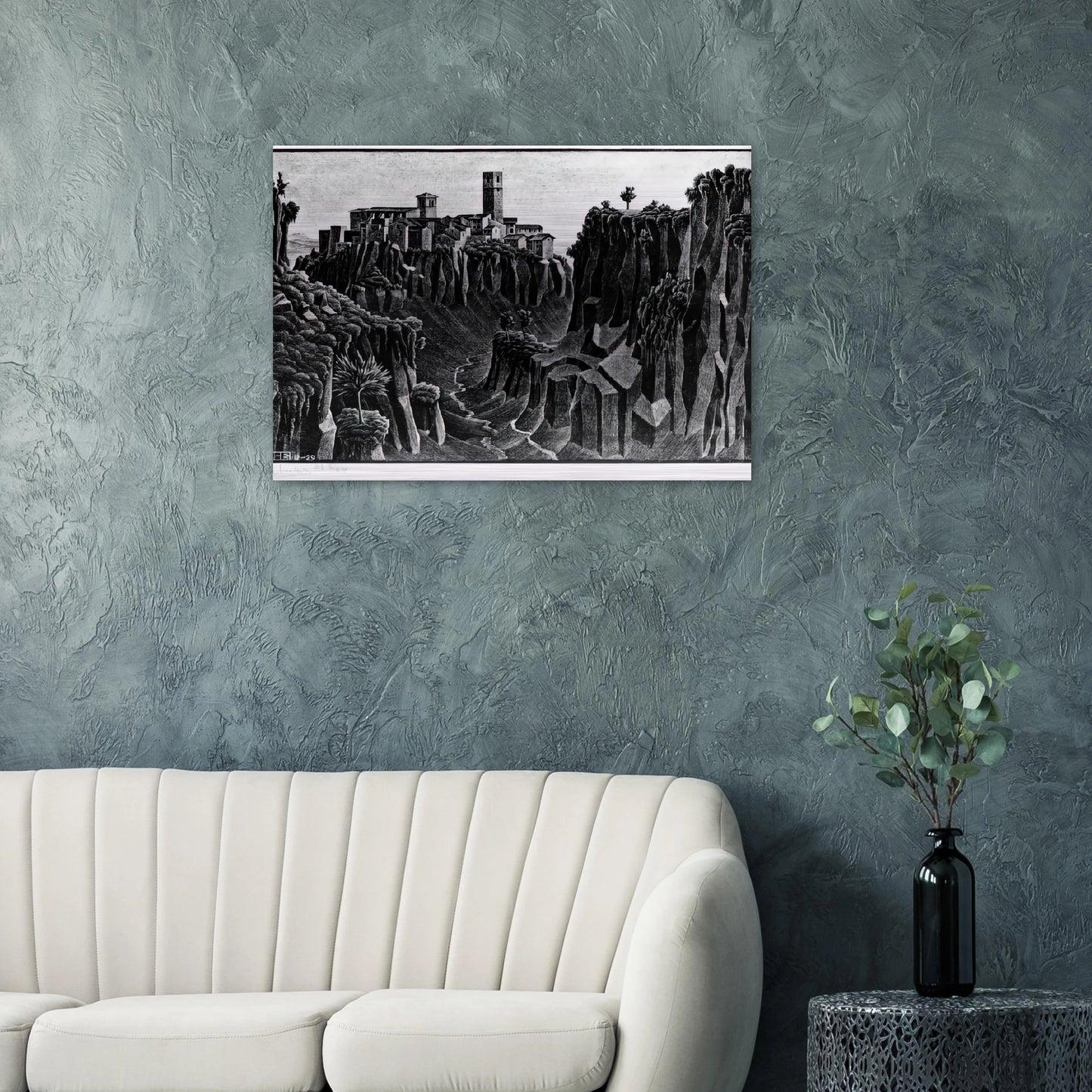 CIMINO BARBARANO - MC Escher Brushed Aluminum Print - 70x100 cm / 28x40 inches | MC Escher Aluminum Print | MC Escher Prints