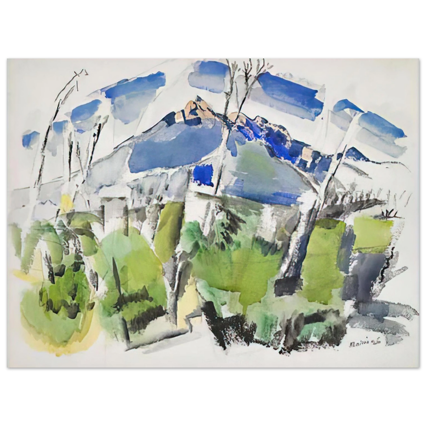 John Marin - Mt. Chocorua No. 1 - 1926 Fine Art Poster - Default Title