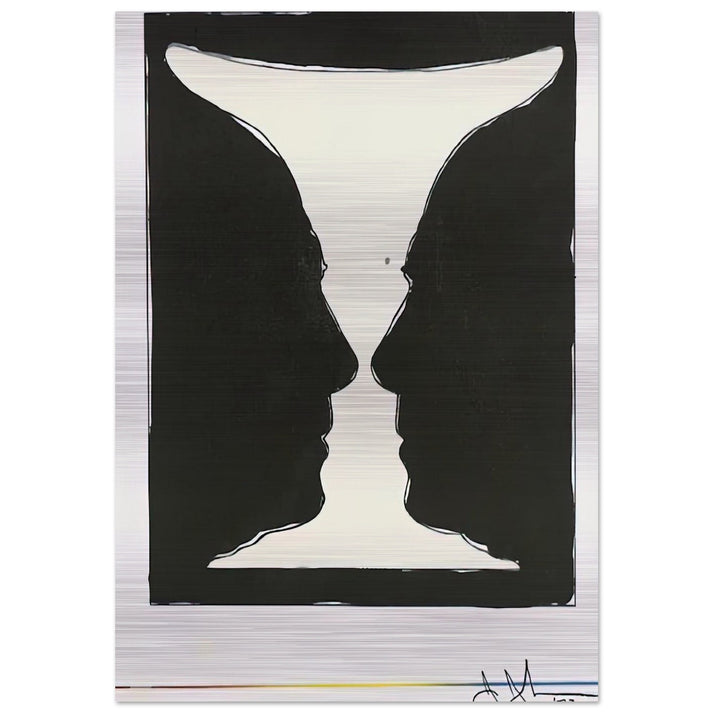 CUP 2 PICASSO 1973 - Jasper Johns Brushed Aluminum Print - 70x100 cm / 28x40 inches | Jasper Johns Aluminum Print | Jasper Johns Prints