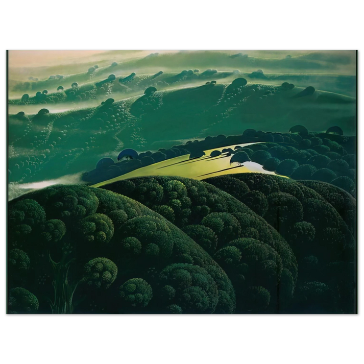 Eyvind Earle - Morning Fog 75x100 cm / 30x40inches Fine Art Poster