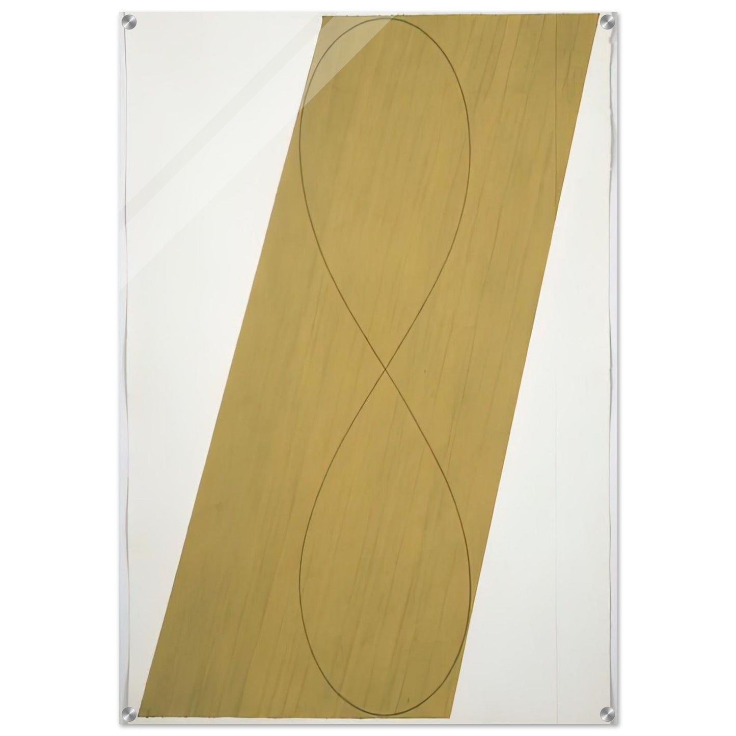 STUDY ATTIC SERIES VIII 1990 - Robert Mangold Acrylic Print - 70x100 cm / 28x40″ inches