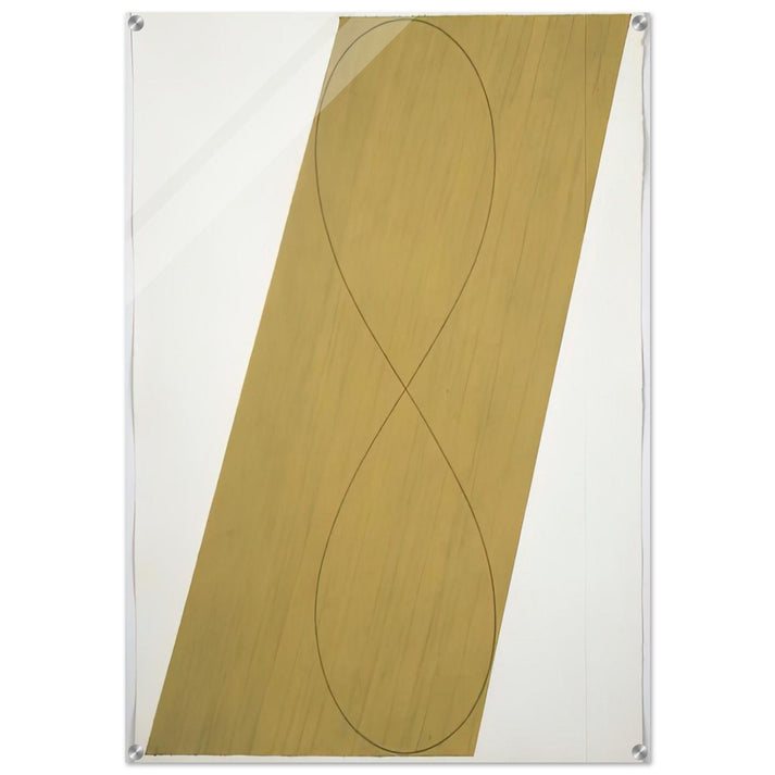 STUDY ATTIC SERIES VIII 1990 - Robert Mangold Acrylic Print - 70x100 cm / 28x40″ inches