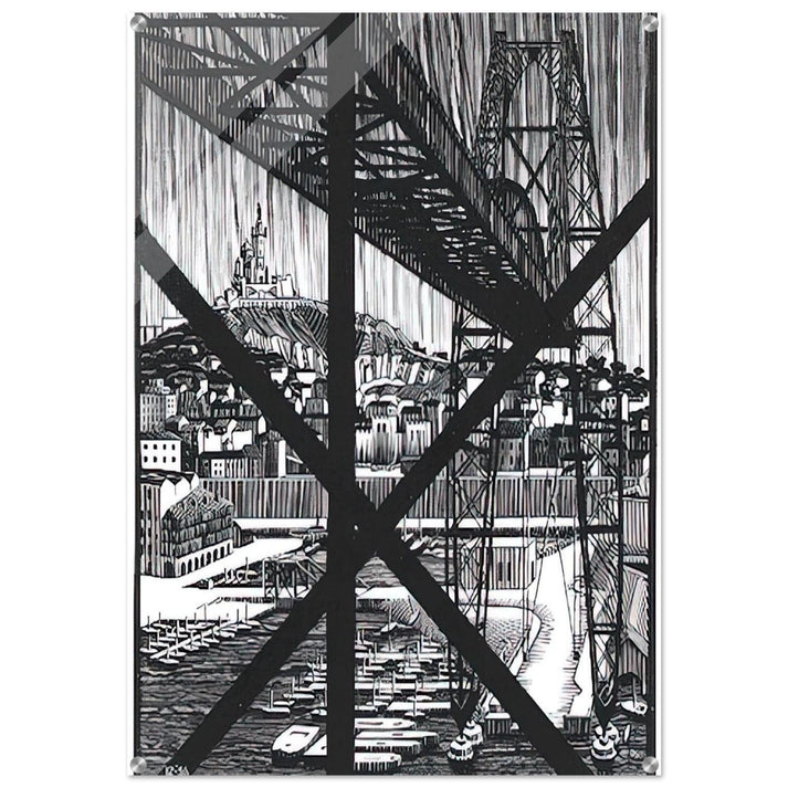 MARCEILLES DECEMBER 1936 1936 - MC Escher Acrylic Print - 70x100 cm / 28x40″ inches | Maurits Cornelis Escher Prints
