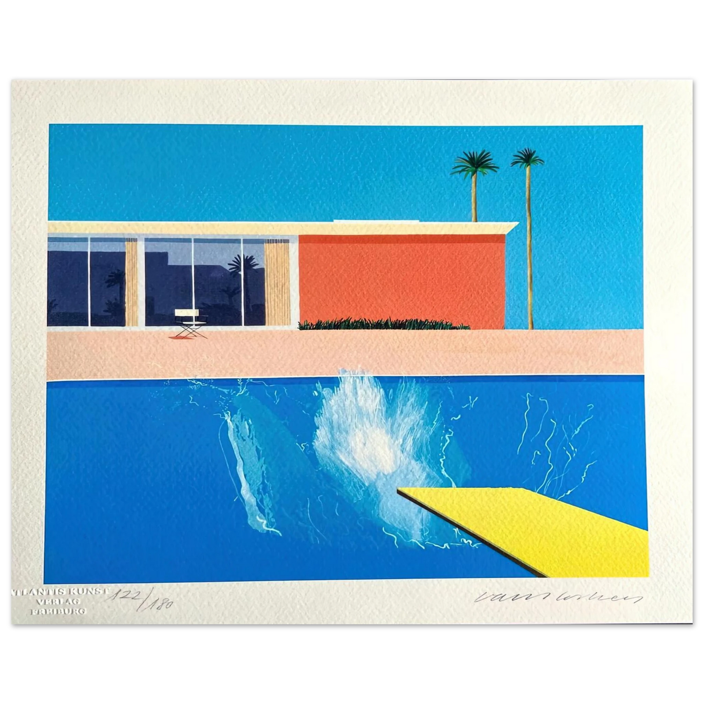 David Hockney - David Hockney Wall art - A3 (29.7 x 42 cm) - Premium Wooden Framed Poster With Fine Art Paper-canvas - Wood frame