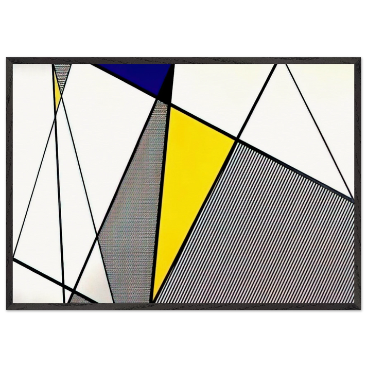 PERFECT PAINTING 1 1985 - Roy Lichtenstein 70x100 cm / 28x40 inches Framed Art Print – Black Wooden Frame