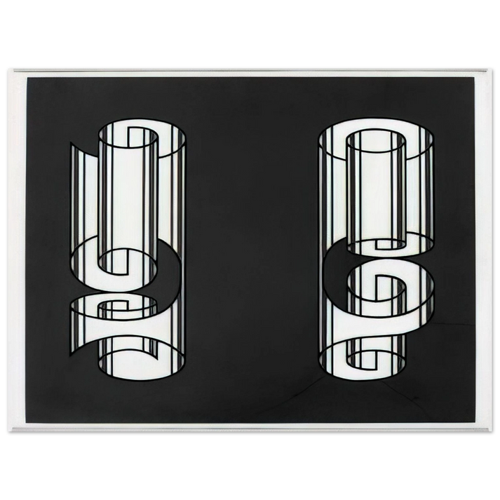 Josef Albers - ROLLED WRONGLY 1931 75x100 cm / 30x40inches Fine Art Poster