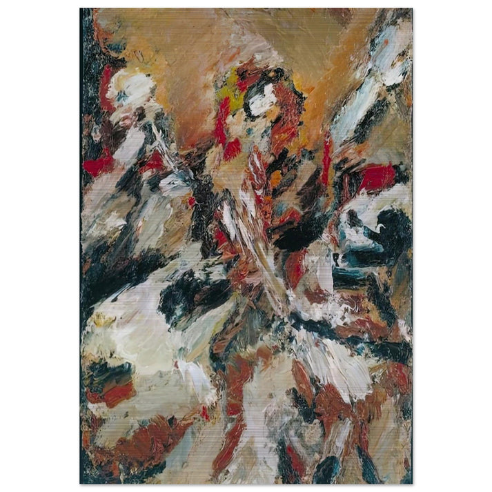 STUDY AFTER TITIAN I - Frank Auerbach Brushed Aluminum Print - 70x100 cm / 28x40 inches | Frank Auerbach Aluminum Print | Frank Auerbach Prints